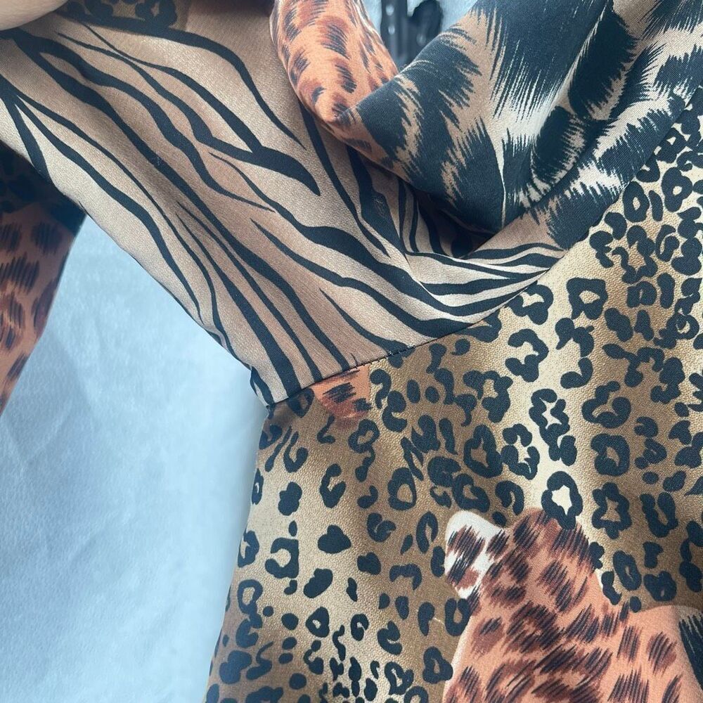 Vintage Barrie Stephens Animal Print Blazer Size 8 | Lightweight Jacket - Picture 11 of 14
